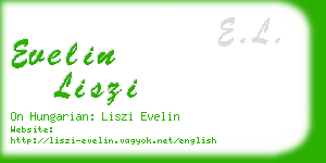 evelin liszi business card